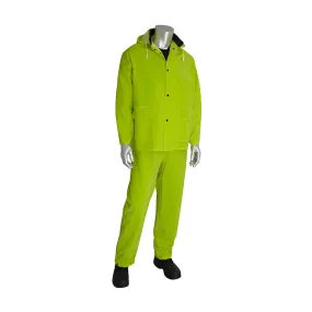 Falcon 201-355X1 Premium Hi-Vis Three-Piece Rainsuit - 0.35mm