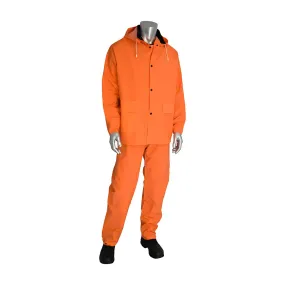 Falcon 201-360X4 Premium Hi-Vis Three-Piece Rainsuit - 0.35mm