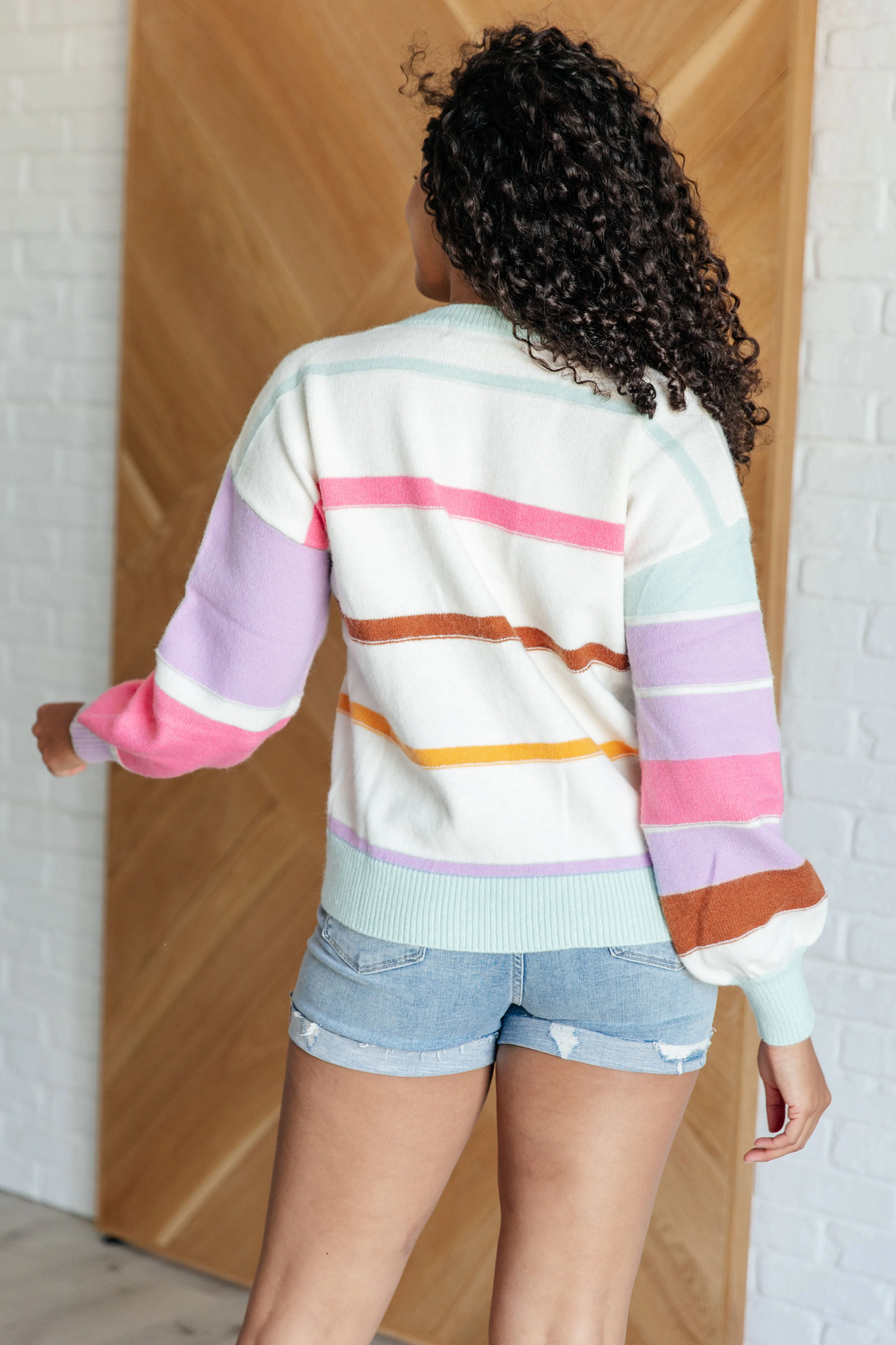 Flawless Features Striped Sweater - 10/21