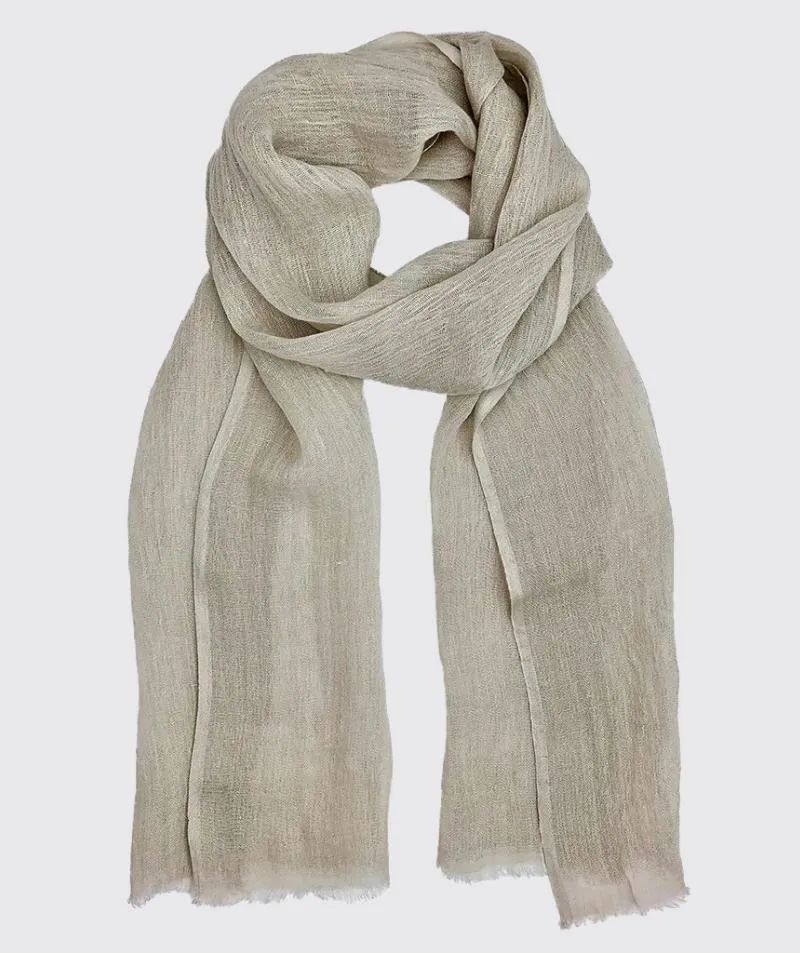 Flax Gauze Linen Scarf