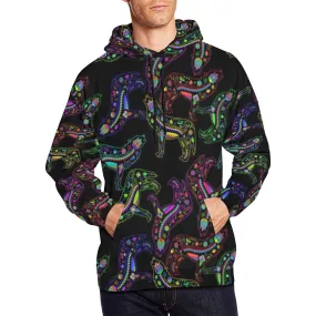 Floral Wolves Hoodie for Men (USA Size)