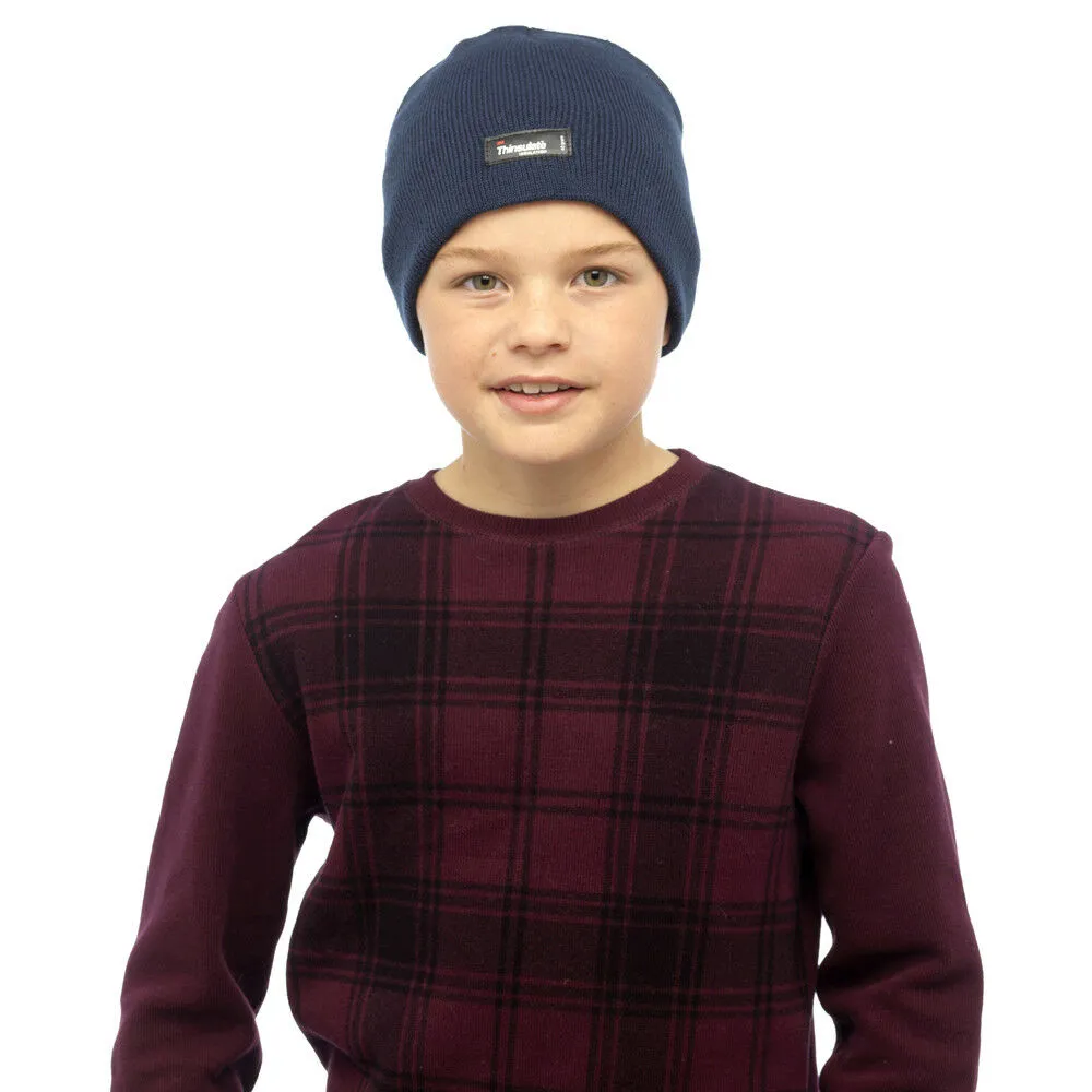 FLOSO Childrens/Kids Plain Thinsulate Thermal Winter Beanie Hat (3M 40g)