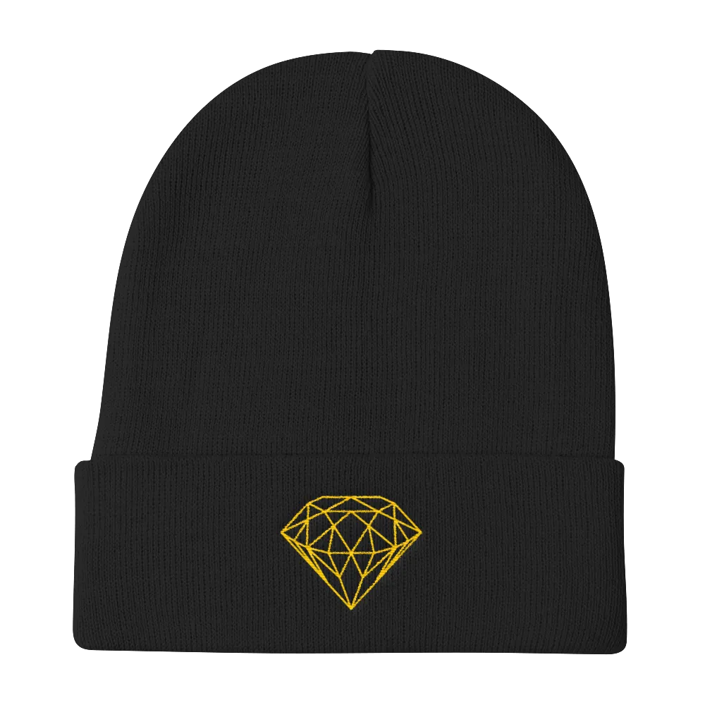 GEOMETRIC DIAMOND BEANIE