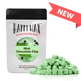 Happy Wax -  Mint Chocolate Chip Wax Melts - 2 oz Pouch