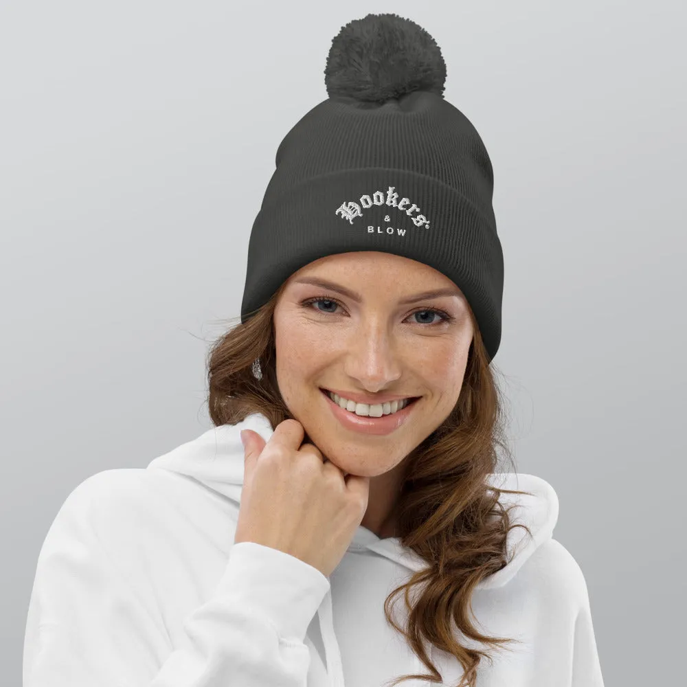 HOOKERS & BLOW  POM POM BEANIE