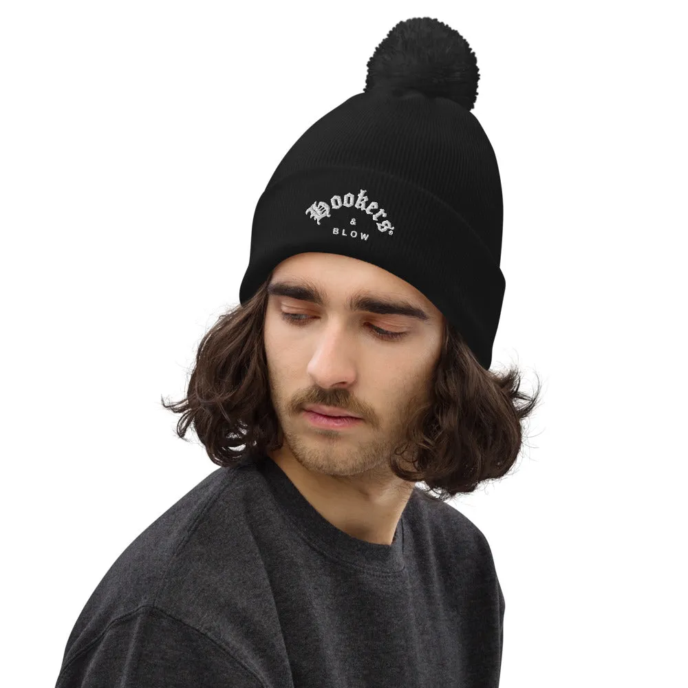 HOOKERS & BLOW  POM POM BEANIE