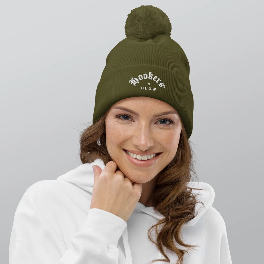 HOOKERS & BLOW  POM POM BEANIE