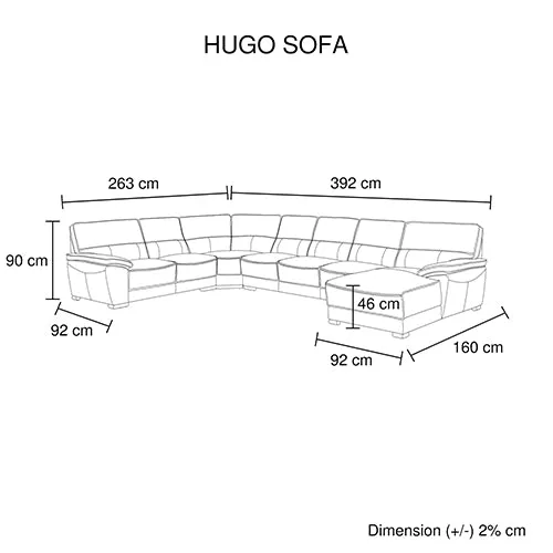 Hugo Large Corner Sofa