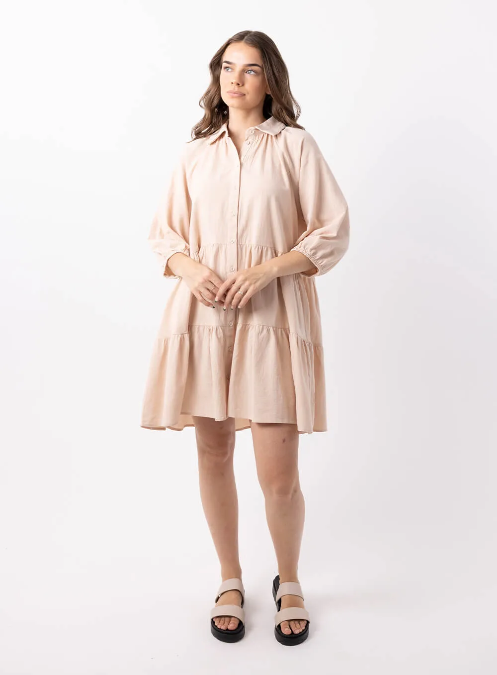 Jasmine Dress-BEIGE