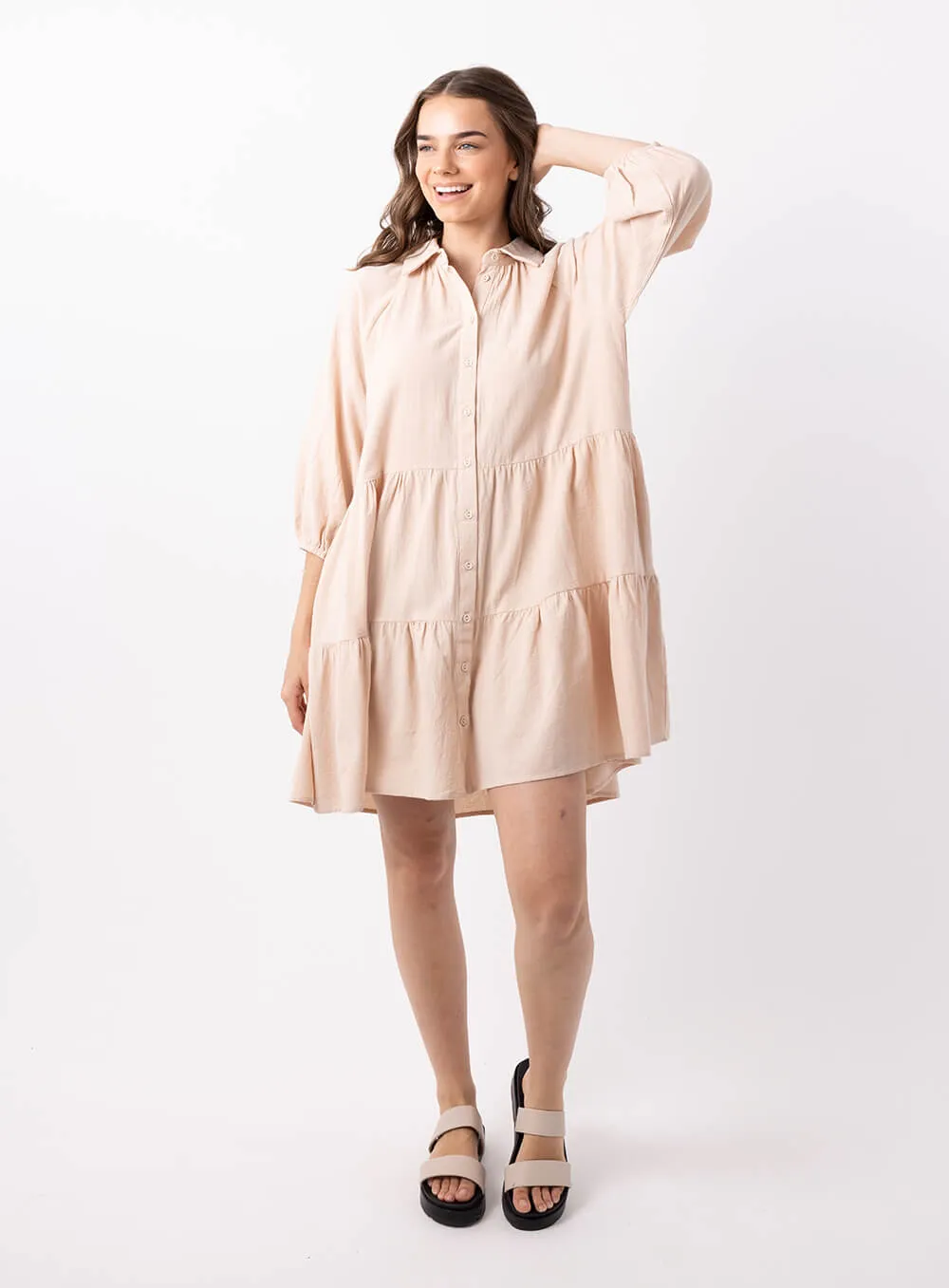 Jasmine Dress-BEIGE