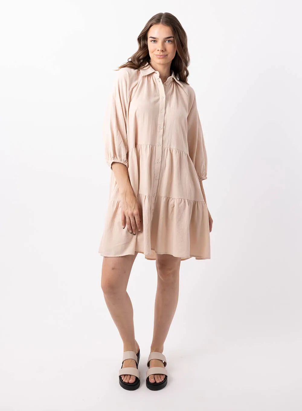 Jasmine Dress-BEIGE