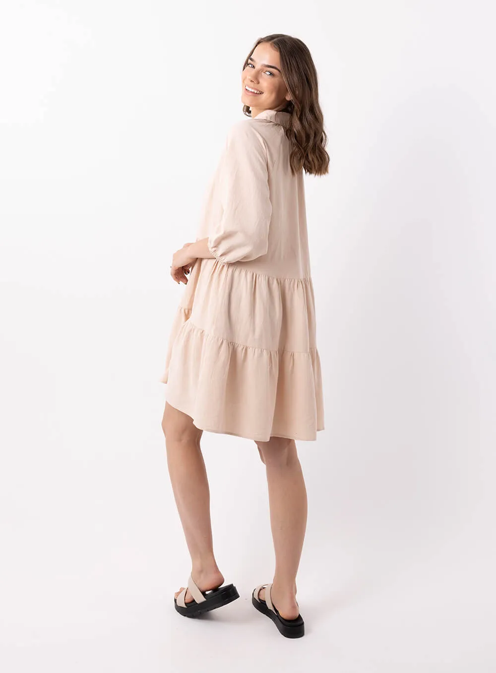 Jasmine Dress-BEIGE