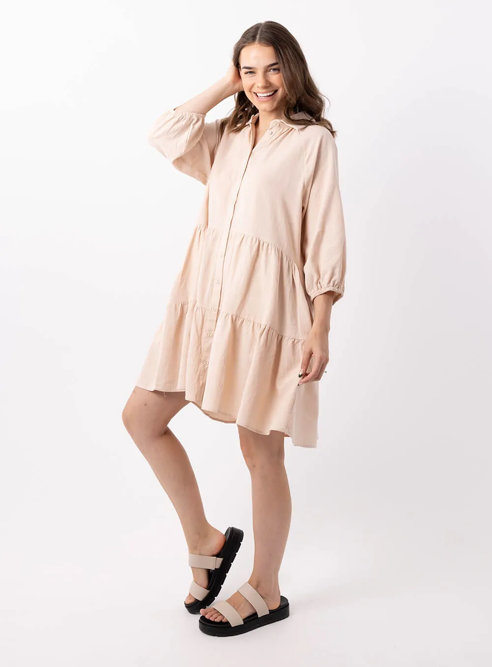 Jasmine Dress-BEIGE