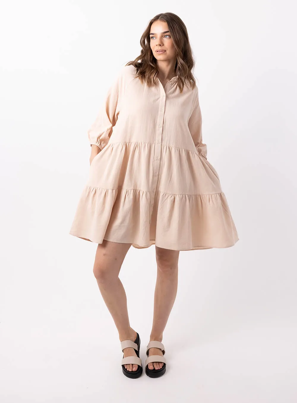 Jasmine Dress-BEIGE