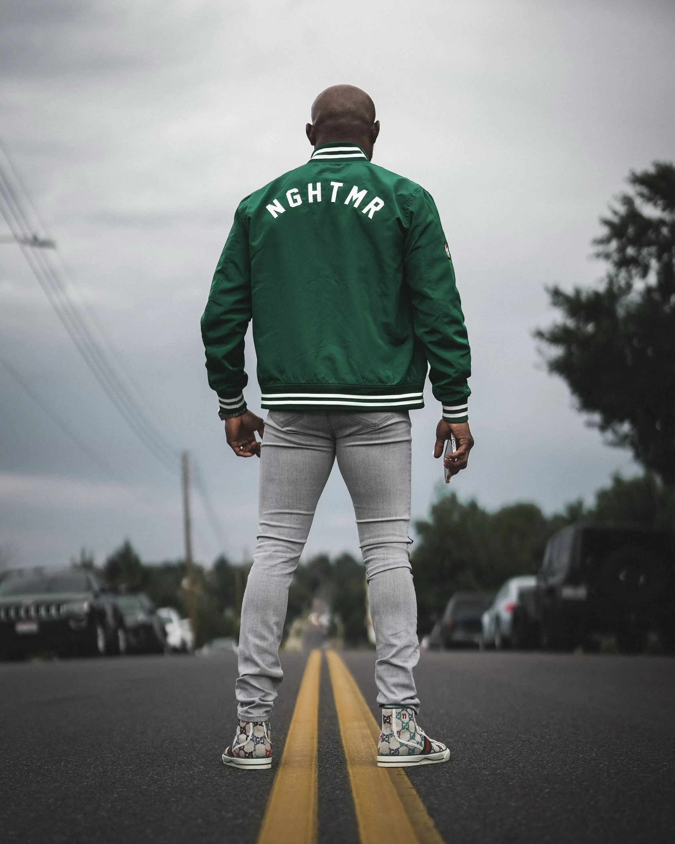 Kamaru Usman - NGHTMR Bomber Jacket - Hunter Green