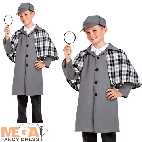 Kids WW2 Evacuee Boy Historical Wartime Costume