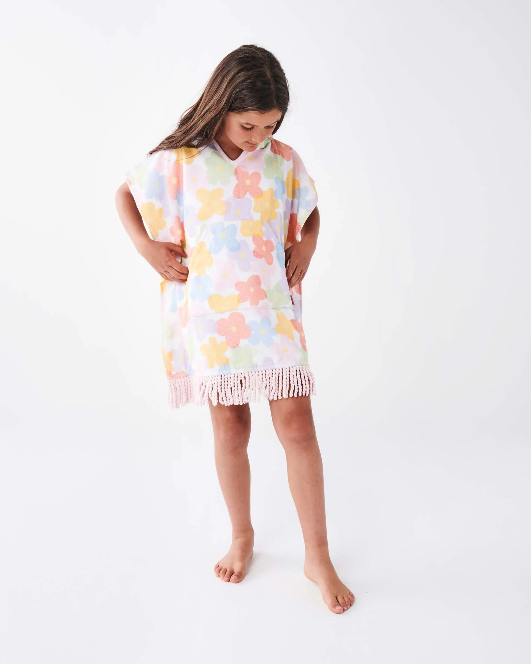 Kip & Co Paper Daisy Kids' Terry Poncho