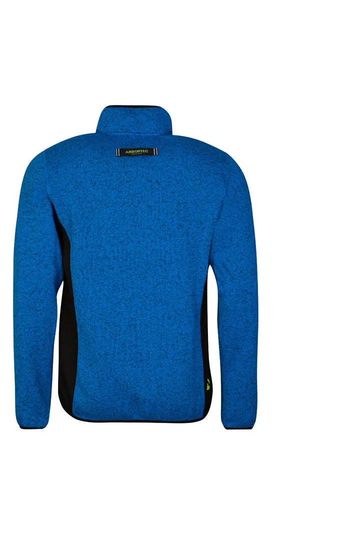 Kudu Plus Melange Zip Sweater Blue