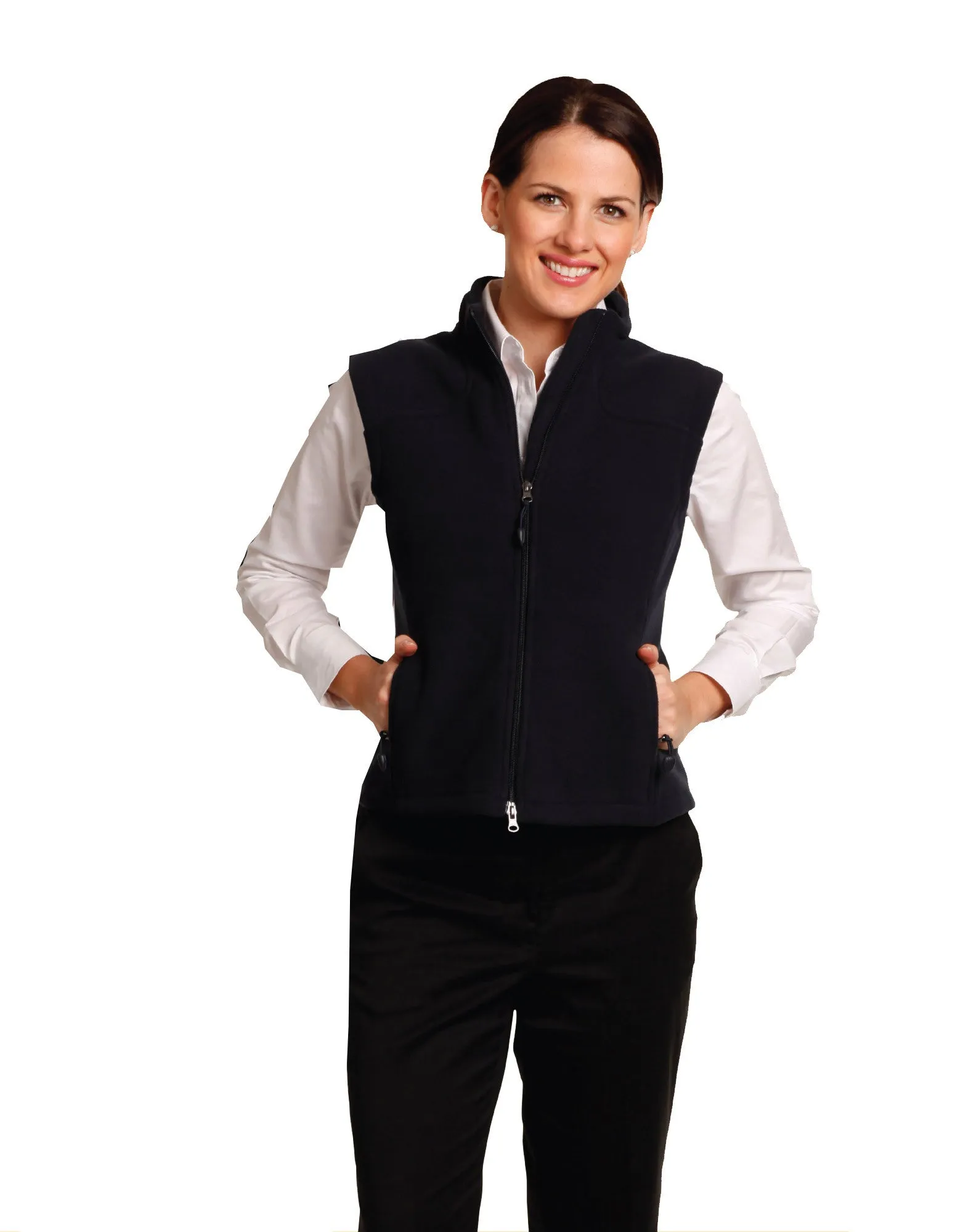 Ladies Bonded Fleece Diamond Vest