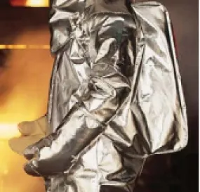 Lakeland 720-BA Aluminized glass 32" coat with BA accommodation to cover an SCBA