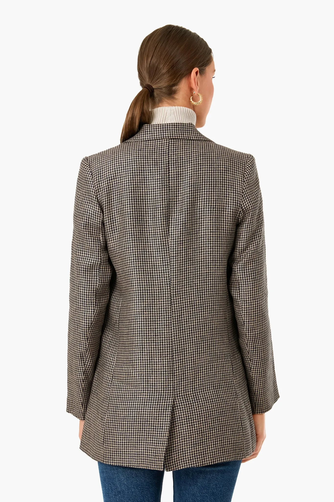 Linen Houndstooth Dinner Jacket