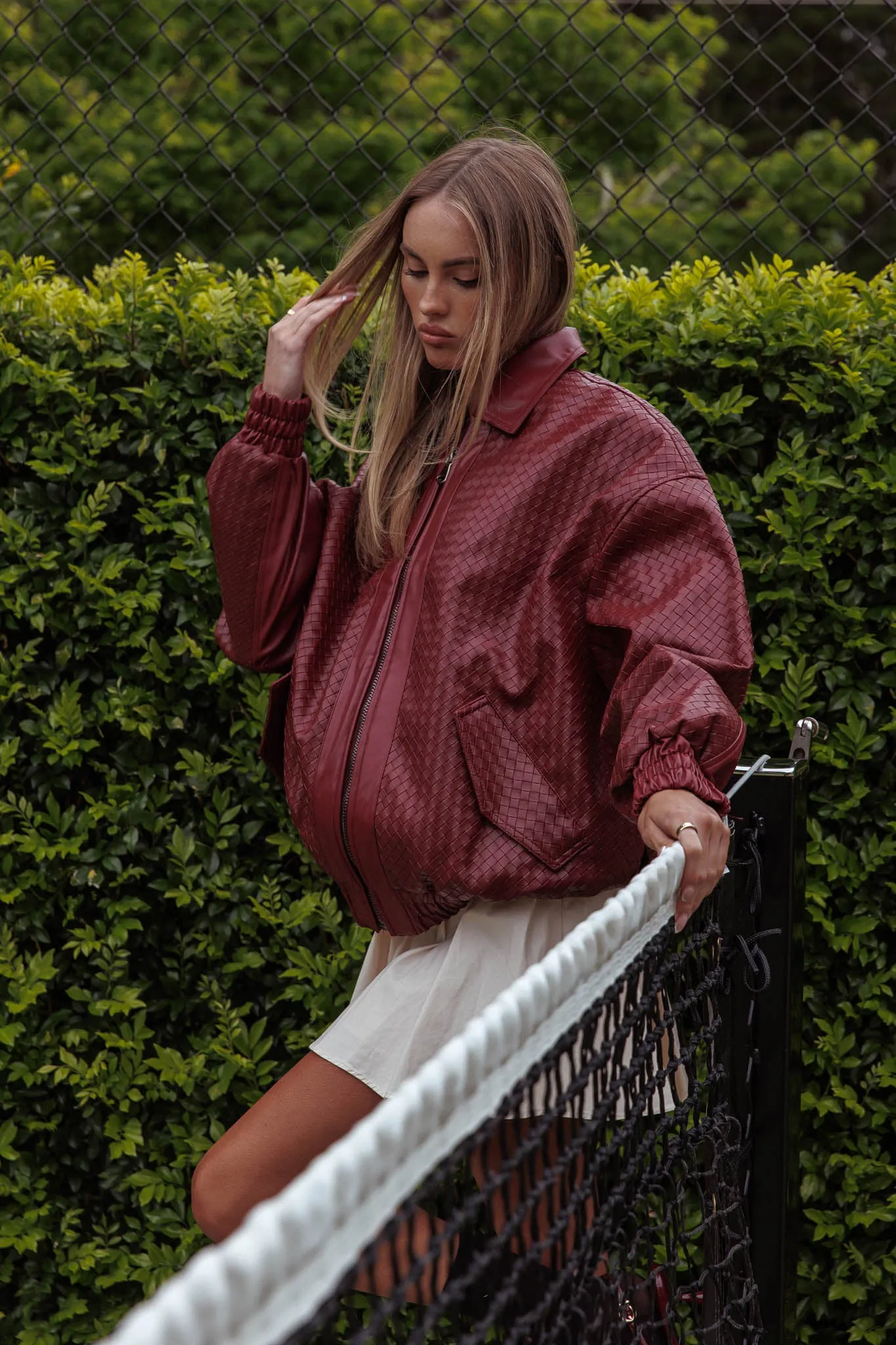 LIONESS Kenny Bomber Burgundy