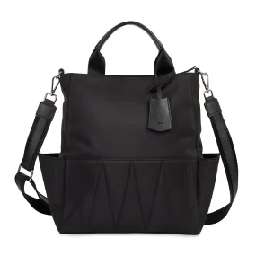 LONDON NYLON LAPTOP BAG BLACK