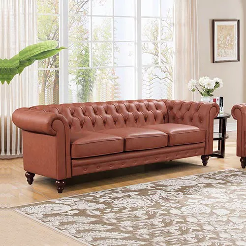 Madeline 3 Seater Brown