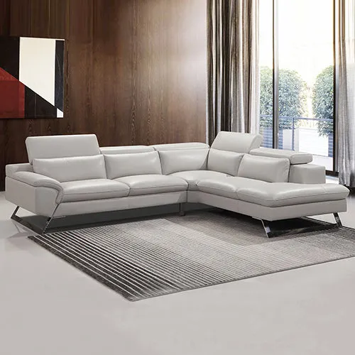 Marina Corner Sofa Set Spacious Chaise Lounge Leatherette Air Leather White