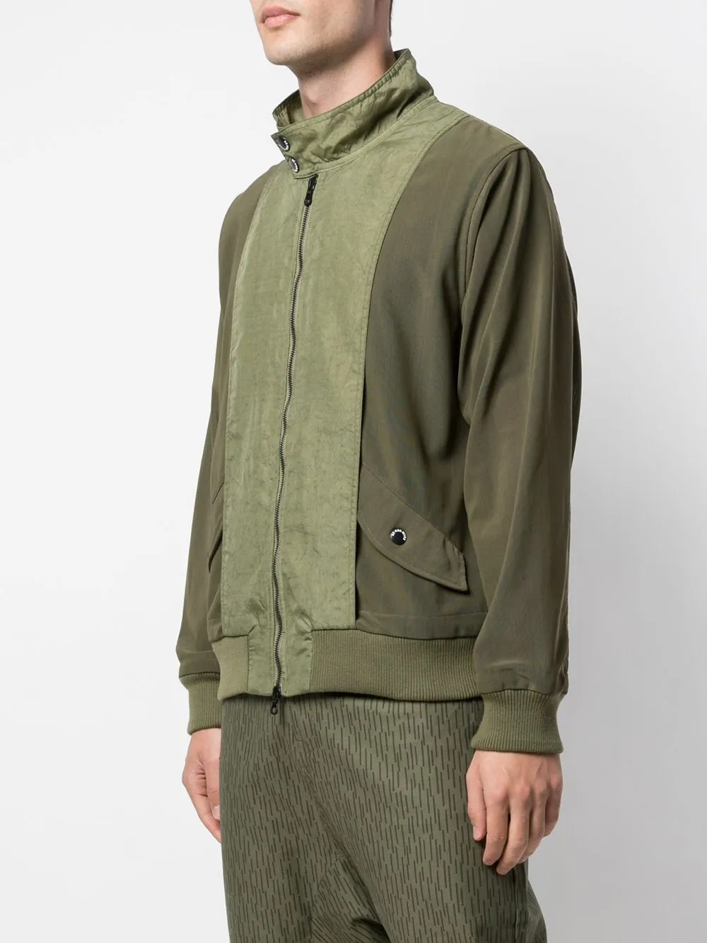 MESHED-UP BOMBER ARMY GREEN