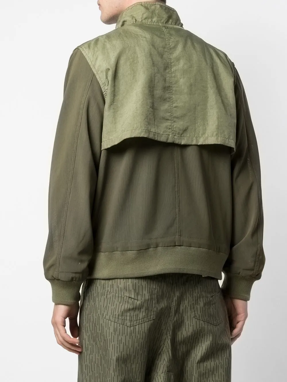 MESHED-UP BOMBER ARMY GREEN