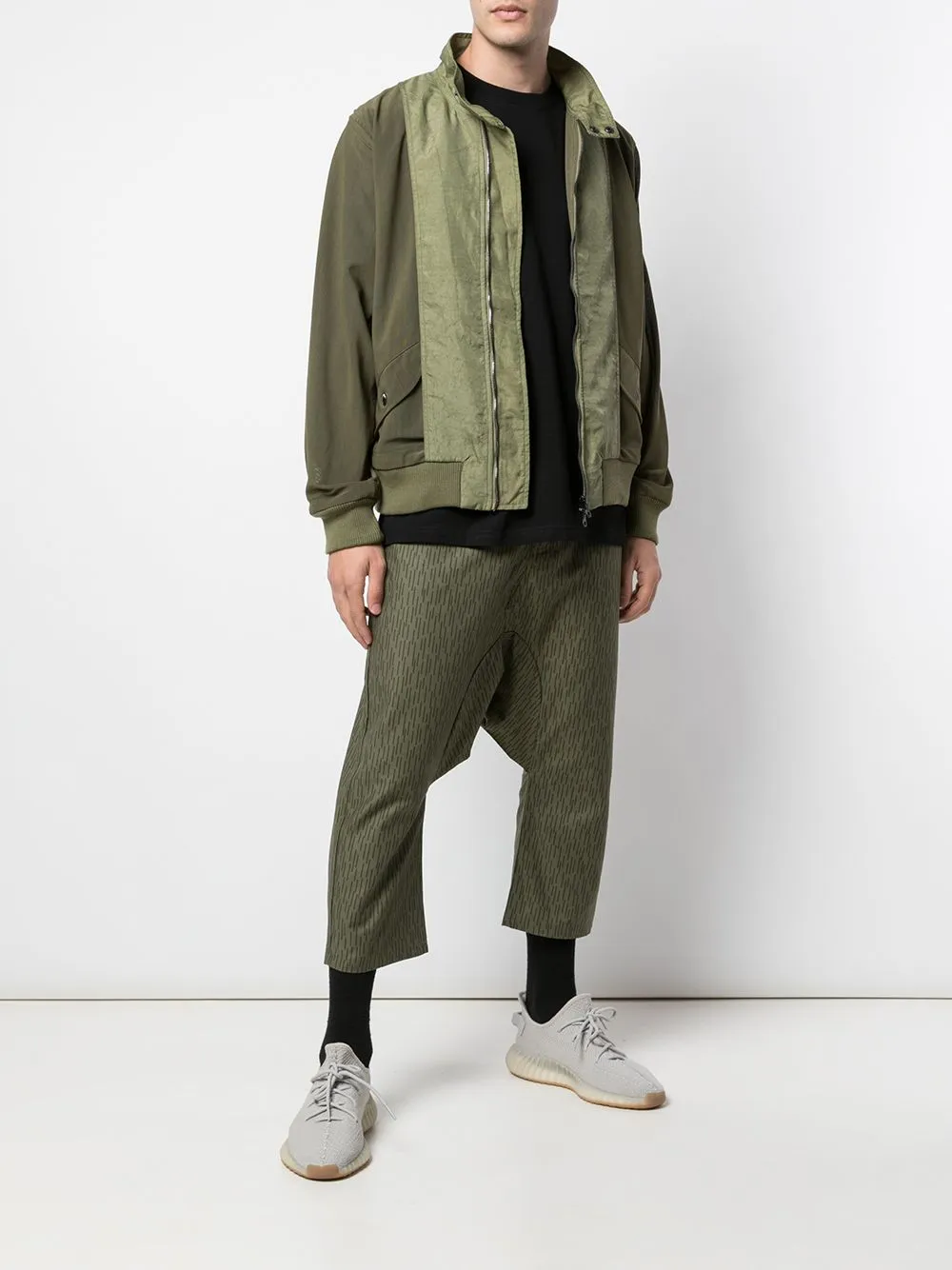 MESHED-UP BOMBER ARMY GREEN