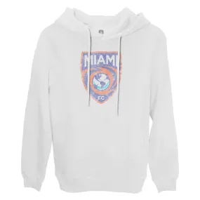 Miami FC Color Badge Fleece Pullover Hoodie - White