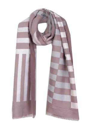 Mosaic Print Soft Cashmere Feel Scarf