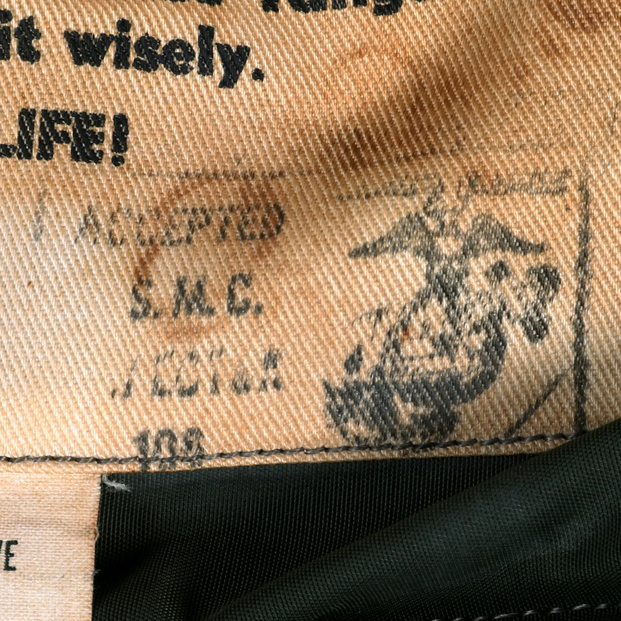 Original U.S. Korean War to Cold War Era US Marine Corps M-1952 Flak Jacket With Protective Plates - In service From 1952-1980 