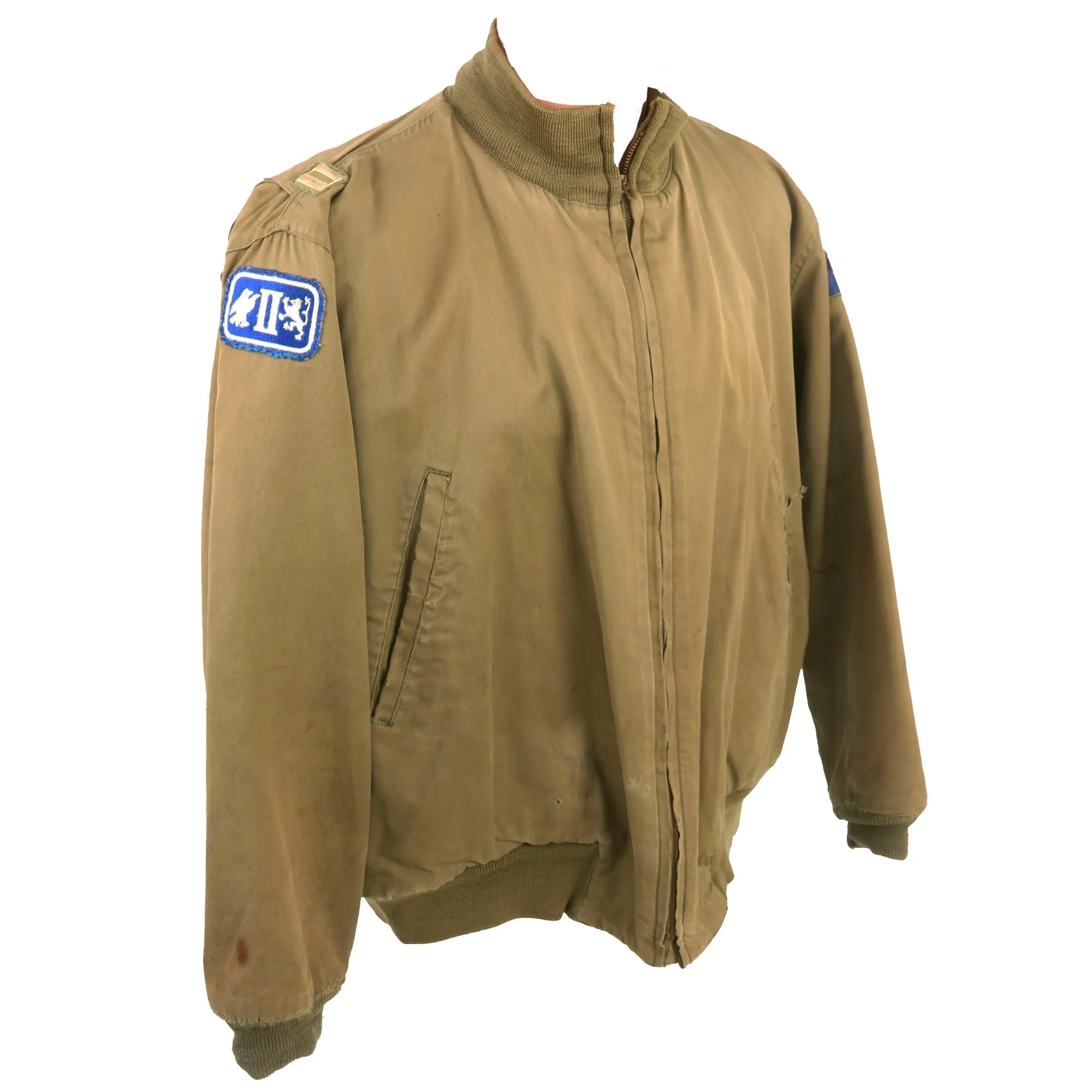 Original U.S. WWII Winter Combat “Tanker” Jacket Attributed To Captain James L. Shelby, Commanding Officer, HQ Company, 757th Tank Battalion - 1st Armored Division