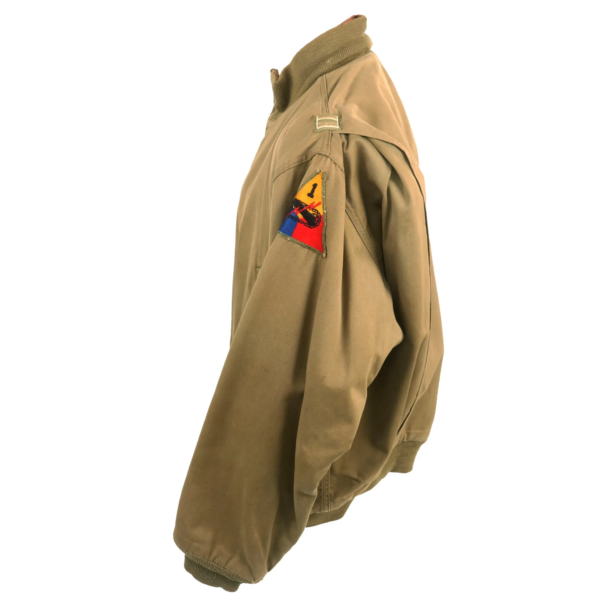 Original U.S. WWII Winter Combat “Tanker” Jacket Attributed To Captain James L. Shelby, Commanding Officer, HQ Company, 757th Tank Battalion - 1st Armored Division