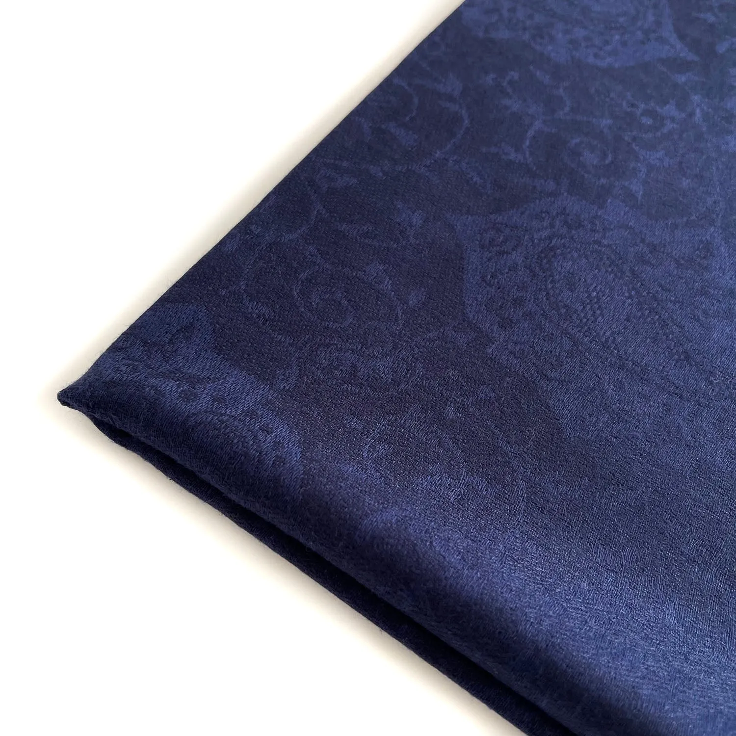 PAISLEY PRINT NAVY BLUE LIGHTWEIGHT PASHMINA SHAWL SCARF