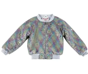 Paper wings sequin bomber