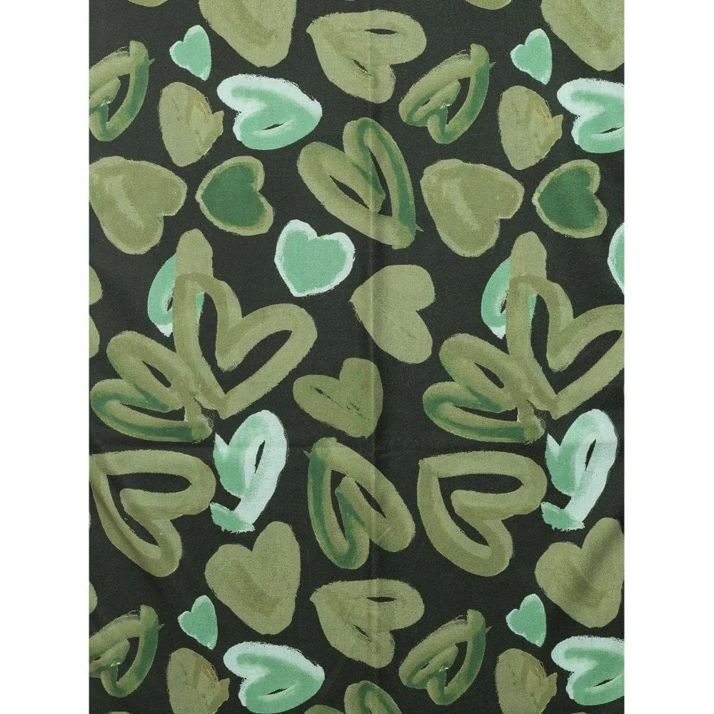 Park Lane Big Green Hearts Scarf