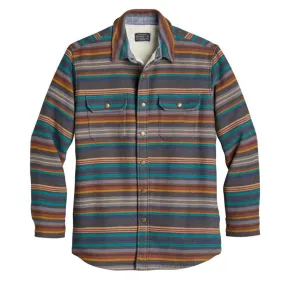 Pendleton Sherpa Lined Shirt Jacket Oxford / Teal Bridger Stripe