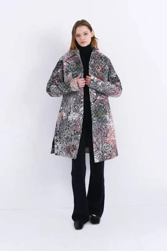 Pia Coat in Paine Black