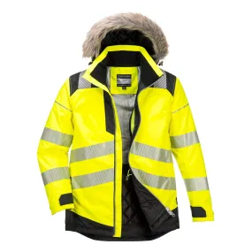 PORTWEST® PW3 Hi-Vis Winter Parka Jacket - ANSI Class 3 - PW369