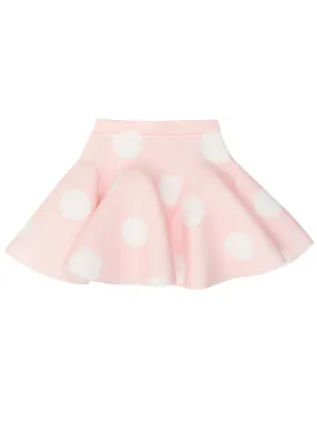 Posh Polka Dot Neoprene Skater Skirt by Kids Couture