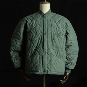 Quilted CWU 9/P Military Style Men's Liner Coat - Sage Green