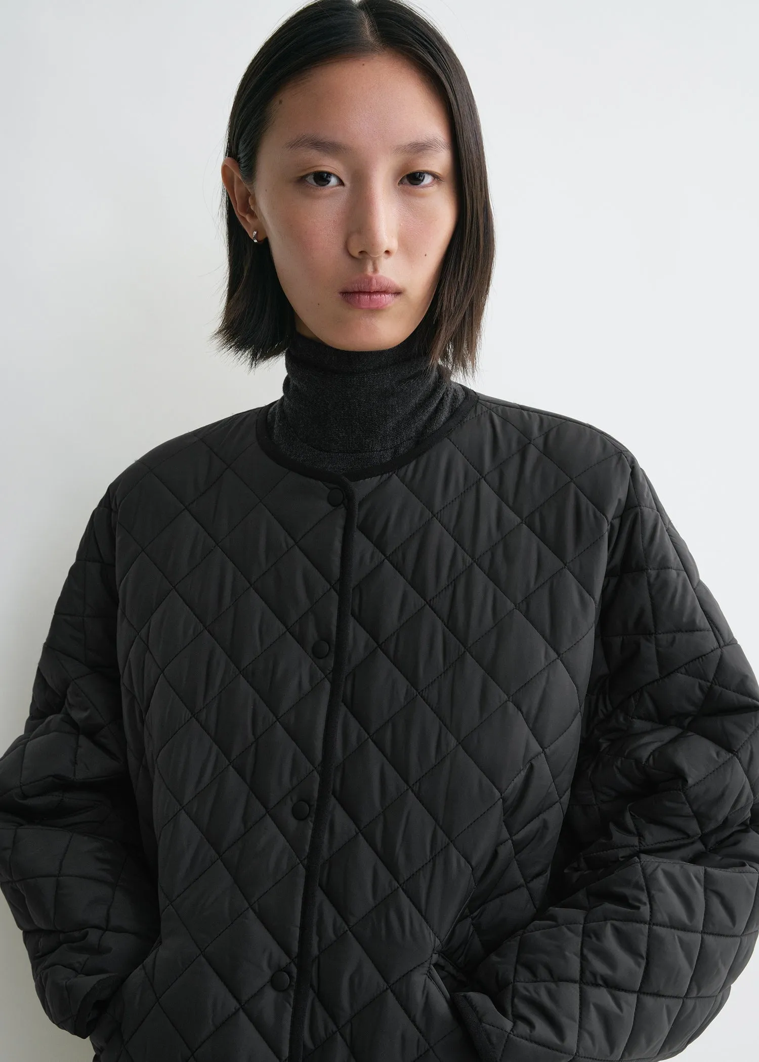 Quilted jacket black