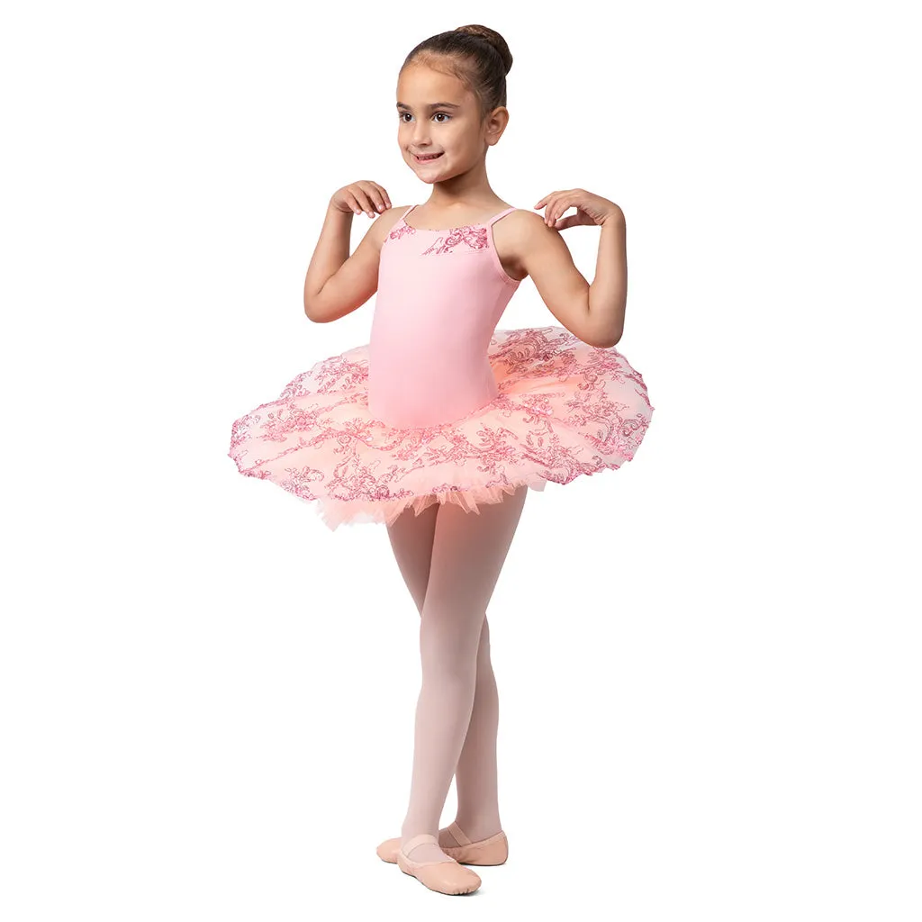 R0820G - Bloch 'Perlaida' Sequin Overlay Girls Tutu Dress