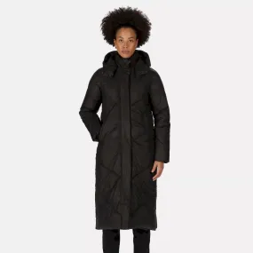 Regatta Ladies Longley Longline Quilted Coat Black