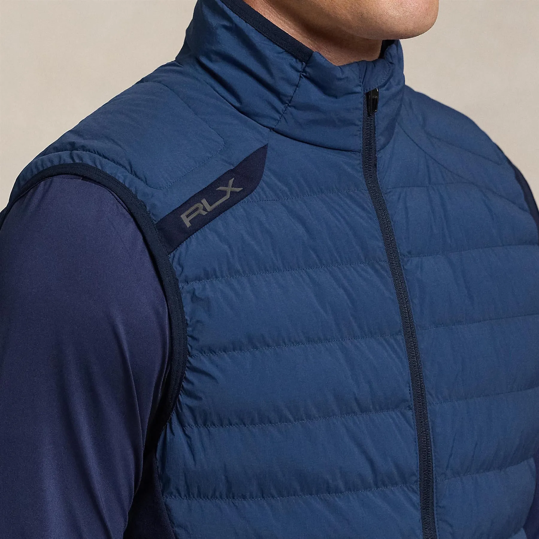 RLX Woven Full Zip Vest Annapolis Blue - AW24