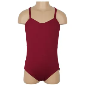 SALE - HARPER - MATT RIB CAMISOLE MESH BACK PANEL LEOTARD